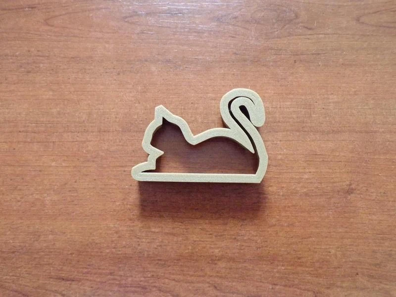 Pieza de chat 23 impresa en 3D PLA aproximadamente 7,5 x 5,3 x 1 cm – photo 2